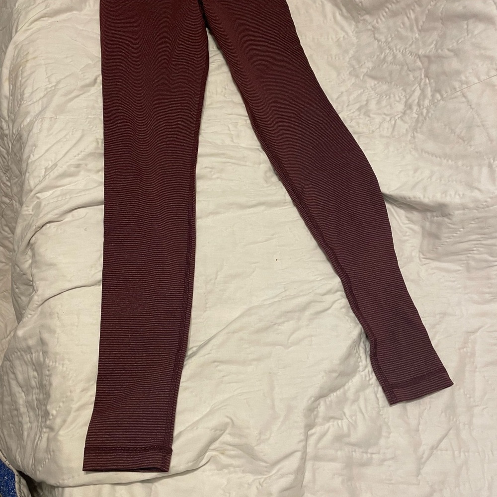 Lululemon Athletica Burgundy Leggings